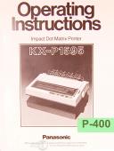 Panasonic-Panasonic KX P1595 Printer BS800 Dot Matrix Operations and Programming Manual 1977-BS800-KX P1595-01